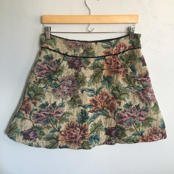 Free People Dresses & Skirts - Free People Brocade Skater Skirt